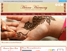 Tablet Screenshot of hennaharmony.com